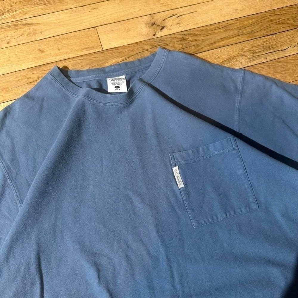 Columbia Boxy Pocket Tee Blue Size Large